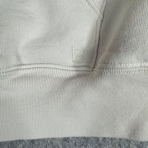 Veronica Beard Siedel Zip-Up Jacket Sweatshirt Size L Ecru Puff Sleeve - Picture 10 of 15